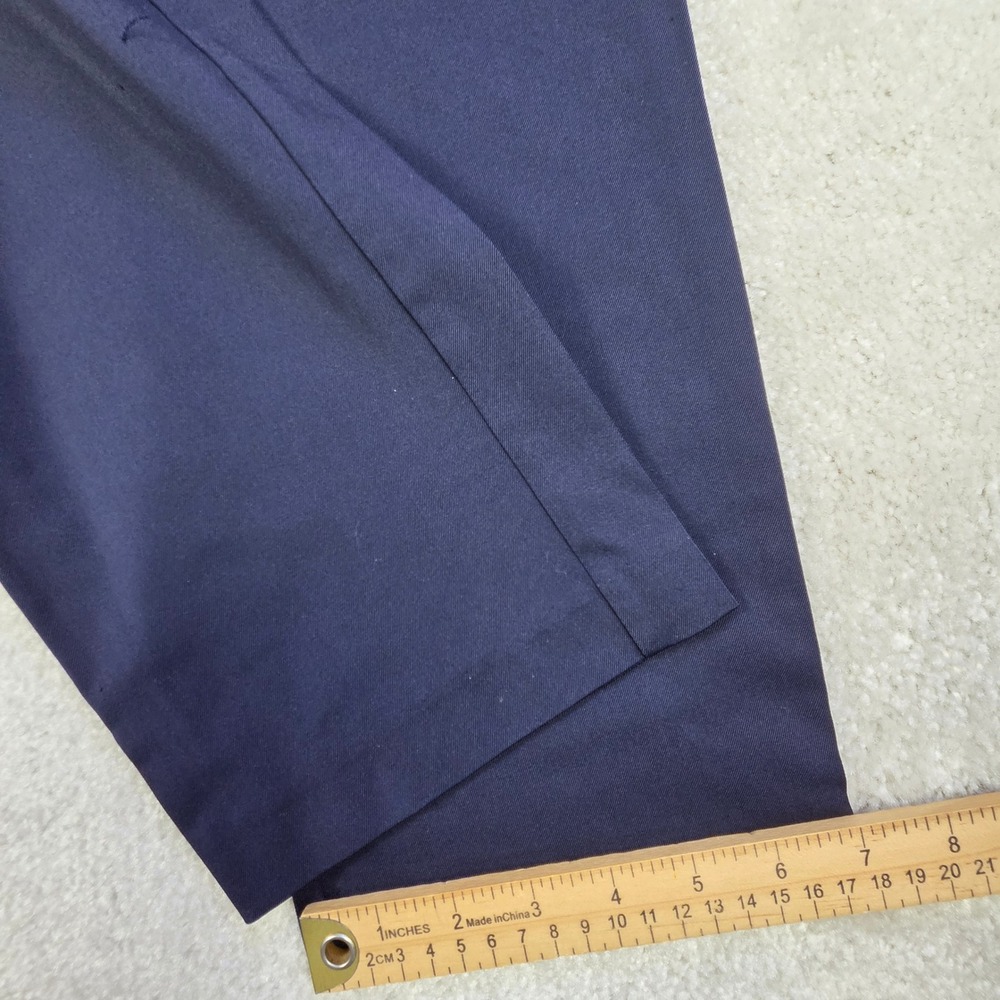 G/FORE Mens Golf Pants 35x31 Navy Blue Stretch Tech Twill Straight Flat Front - Picture 9 of 9